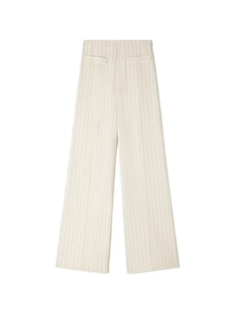 SANDRO striped palazzo pants - Neutrals - zdjęcie produktu nr 1