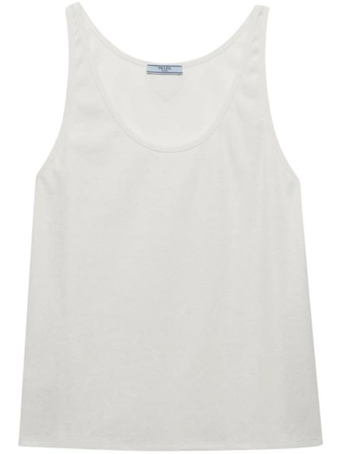 Prada ribbed knit tank top - Neutrals