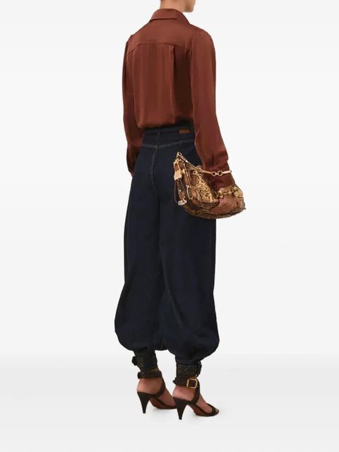 ZIMMERMANN long-sleeve silk shirt - Brown