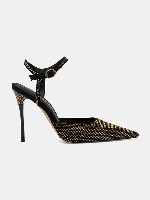 Kurt Geiger London szpilki Mayfair Point Ankle Strap kolor czarny 4989405609
