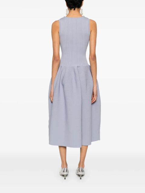 Self-Portrait rhinestone-embellished midi dress - Blue