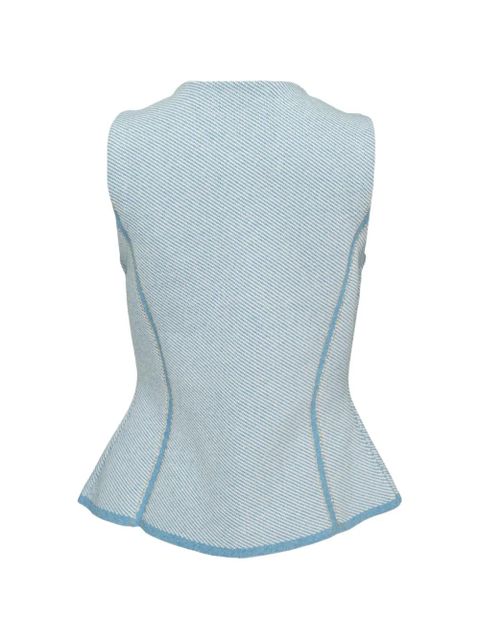 3.1 Phillip Lim button-fastening vest - Blue - zdjęcie produktu nr 2