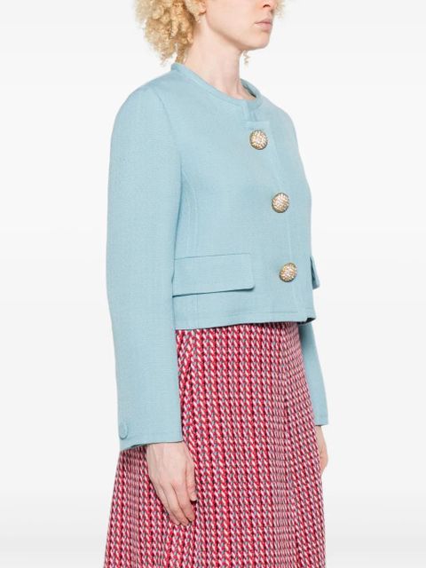 Valentino Garavani embellished button jacket - Blue