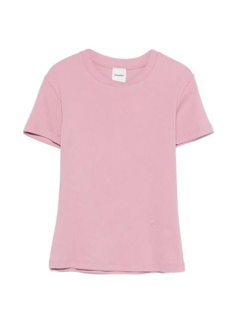 Nanushka slim fit cropped T-shirt - Pink - zdjęcie produktu nr 1