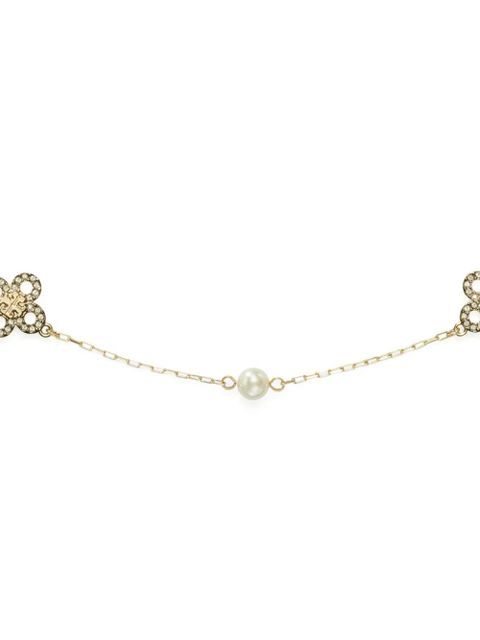 Tory Burch Kira Clover Pearl necklace - Gold - zdjęcie produktu nr 2