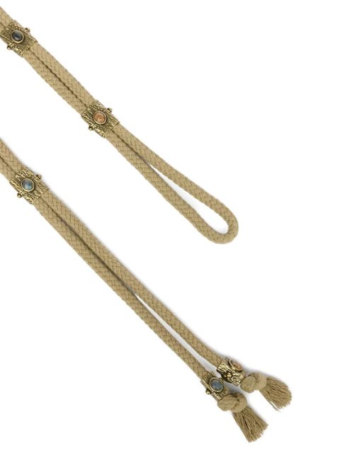 ISABEL MARANT Aleea cord belt - Neutrals