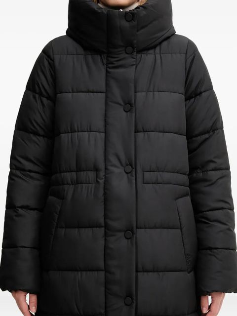 Barbour button-fastening padded coat - Black
