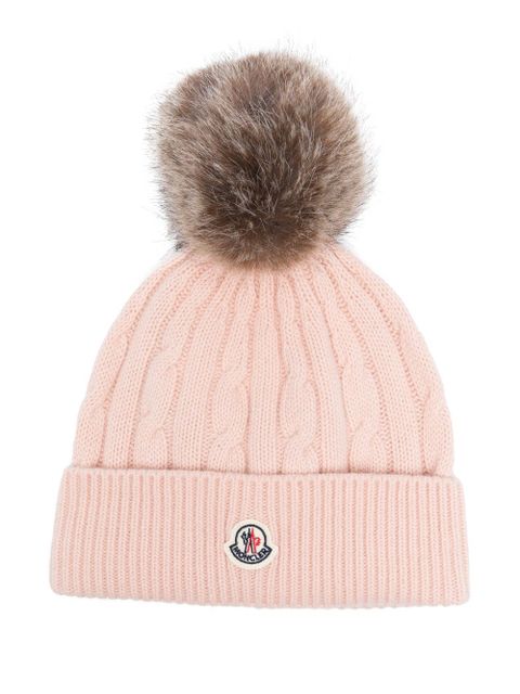 Moncler tricot beanie - Pink - zdjęcie produktu nr 1