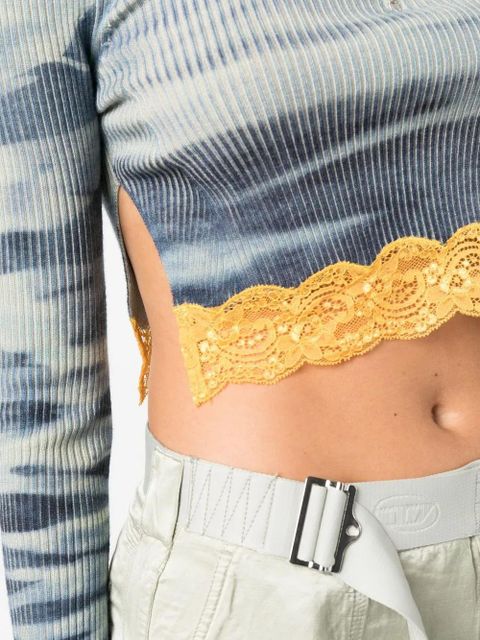 Diesel M-Artha camouflage-print top - Blue