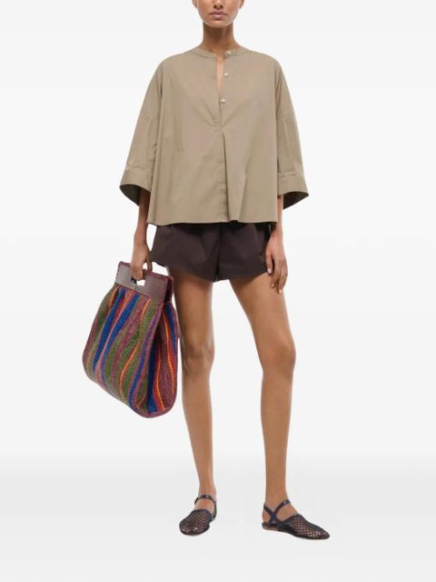 STAUD Enzo pleated top - Neutrals - zdjęcie produktu nr 2