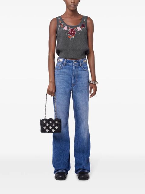 Rabanne embroidered tank top - Grey - zdjęcie produktu nr 2