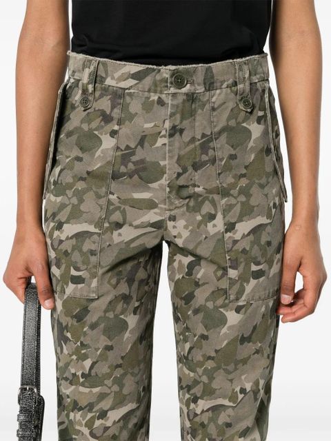 Zadig&Voltaire camouflage-print cotton trousers - Green