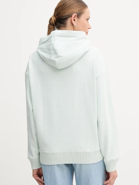 Calvin Klein Jeans bluza bawełniana damska z kapturem gładka LV047D232G