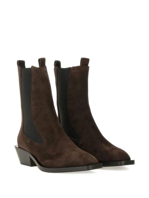Aeyde suede Chelsea boots - Brown