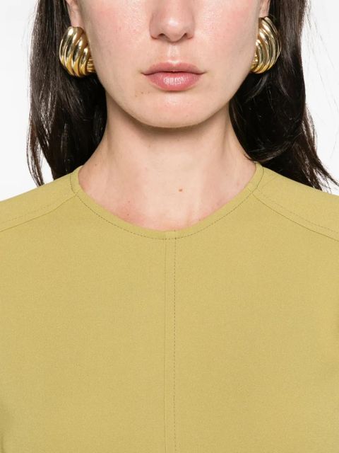 Victoria Beckham Dolman long-sleeve midi dress - Green