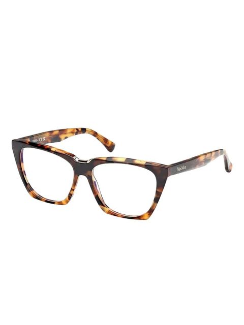 Max Mara Eyewear tortoiseshell geometric glasses - Brown - zdjęcie produktu nr 2