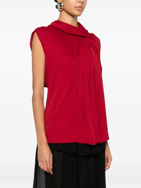Lanvin draped blouse - Red - zdjęcie produktu nr 2