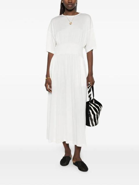 TOTEME crew-neck midi dress - White - zdjęcie produktu nr 2
