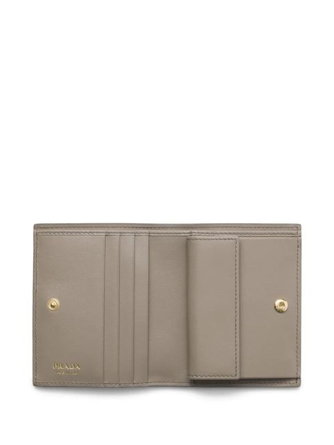Prada small triangle-logo wallet - Neutrals