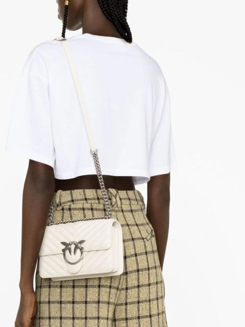 PINKO mini Love One cross body bag - Neutrals