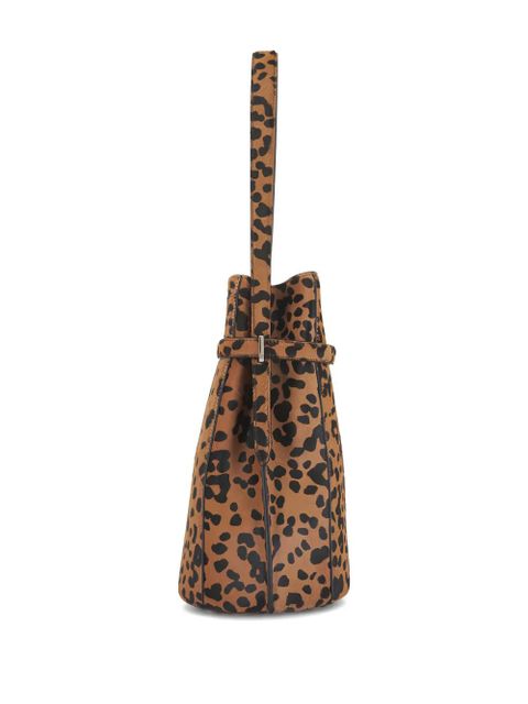 TOTEME leopard-print shoulder bag - Brown