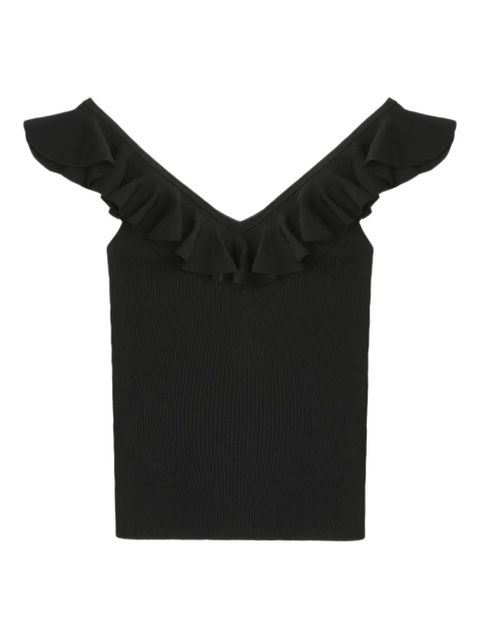 ZIMMERMANN fine-ribbed top - Black - zdjęcie produktu nr 1
