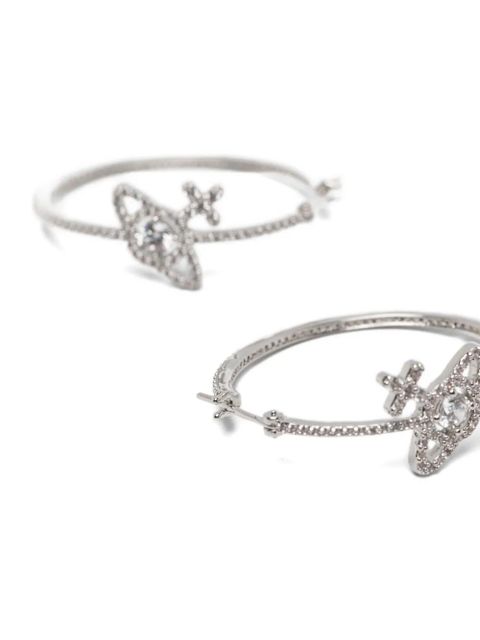 Vivienne Westwood Orb hoop earrings - Silver