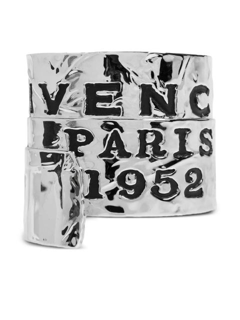 Givenchy Tape engraved cuff bracelet - Silver - zdjęcie produktu nr 1