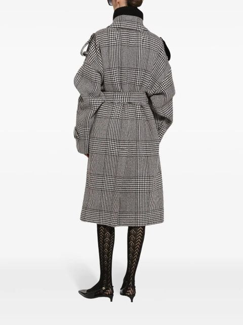 Dolce & Gabbana check-pattern coat - Grey - zdjęcie produktu nr 2
