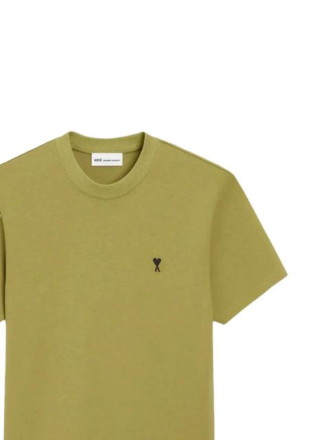 AMI Paris crew-neck logo T-shirt - Green - zdjęcie produktu nr 2