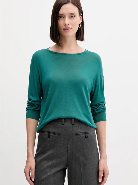 United Colors of Benetton sweter damski kolor zielony lekki 103VD10AV