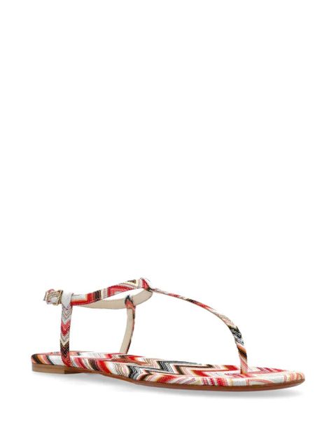 Missoni Zigzag sandals - Red