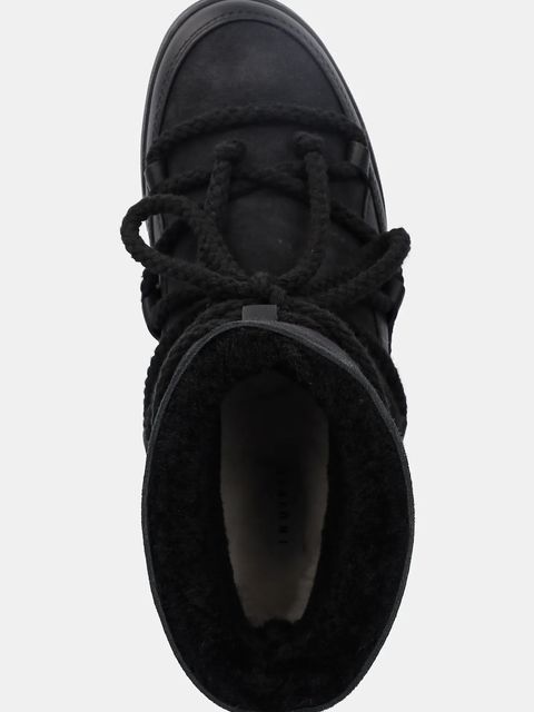 Inuikii śniegowce skórzane Classic Wedge kolor czarny 1001.004.0042.000