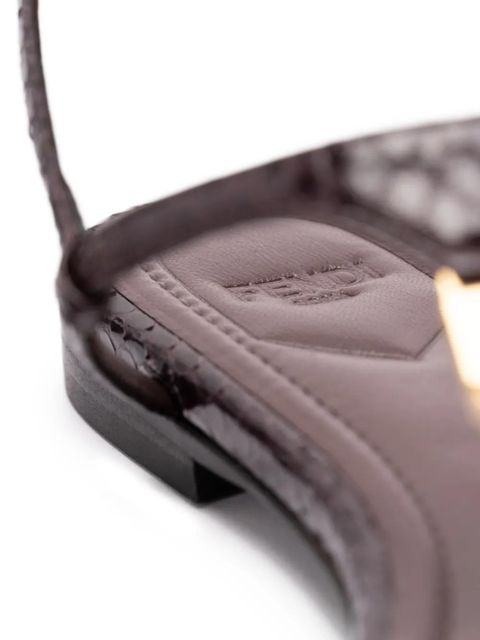 FENDI FFold flat sandals - Purple