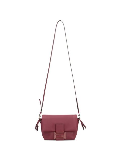 FENDI small Mamma Baguette leather bucket bag - Red