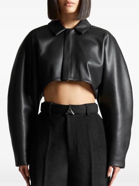 Manière De Voir balloon sleeve plaque jacket - Black