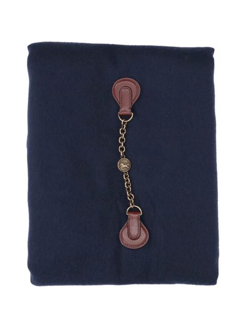 Chloé fringed chain-emebllished scarf - Blue - zdjęcie produktu nr 2