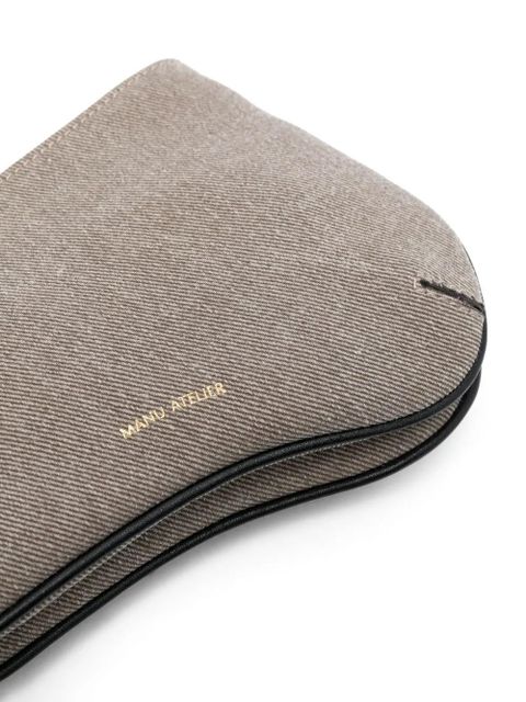 Manu Atelier Curve leather shoulder bag - Grey - zdjęcie produktu nr 2