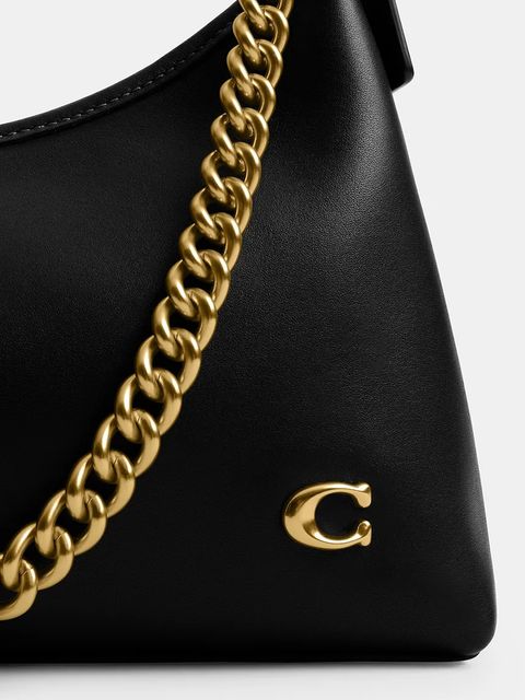 Coach torebka skórzana Juliet kolor czarny CW640