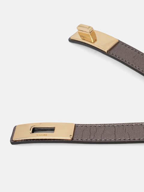 Guess pasek IDRA damski kolor srebrny BW9308 P5420