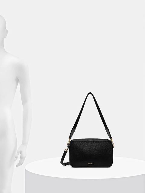 Coccinelle torebka skórzana TEBE kolor czarny E5.MN5.52.01.01