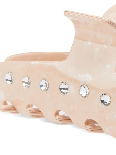 Maison Michel crystal-embellished hair clip - Pink - zdjęcie produktu nr 2