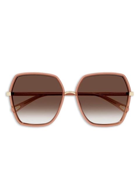 Chloé Eyewear geometric CH0262S sunglasses - Pink - zdjęcie produktu nr 1