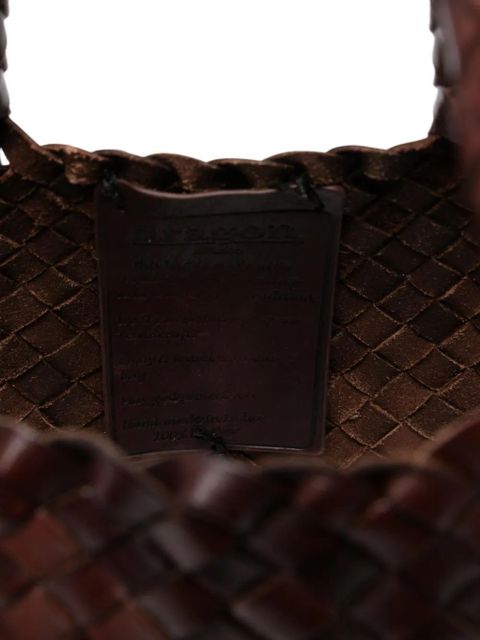 DRAGON DIFFUSION Santa Croce leather tote bag - Brown