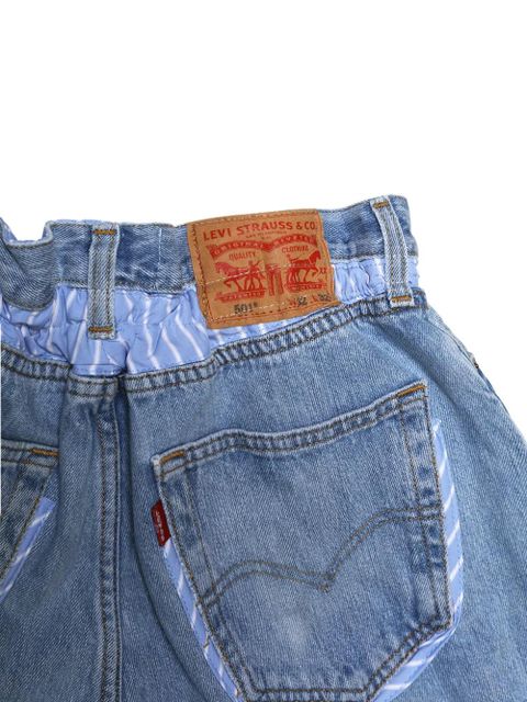 MC2 Saint Barth frayed-hem denim shorts - Blue