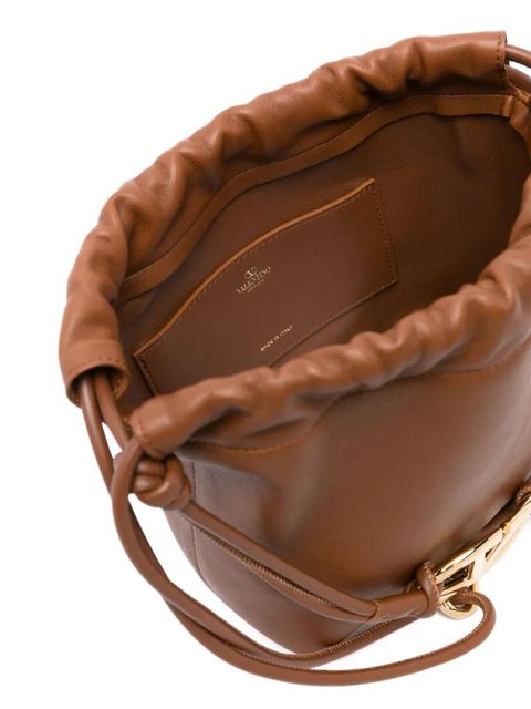 Valentino Garavani mini VLogo Pouf bucket bag - Brown