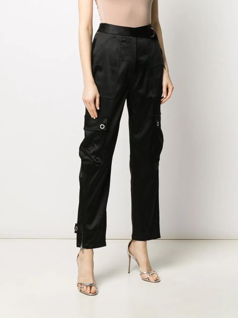 Simkhai high-rise cargo-pocket trousers - Black