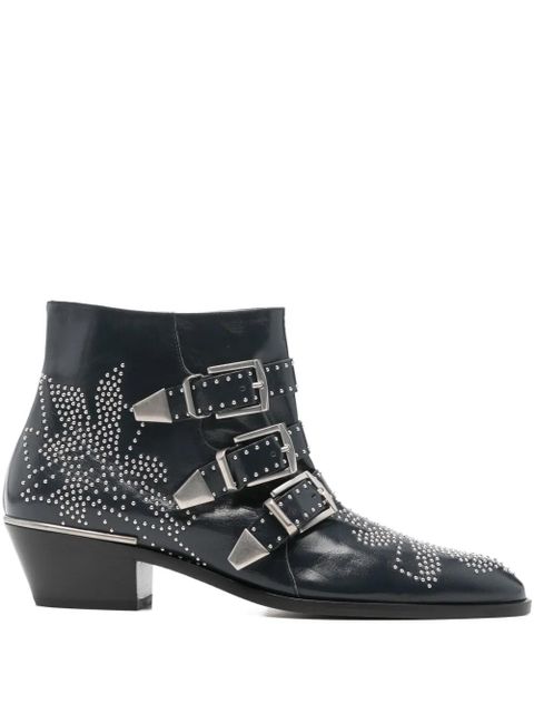 Chloé studded-embellished boots - Blue - zdjęcie produktu nr 1