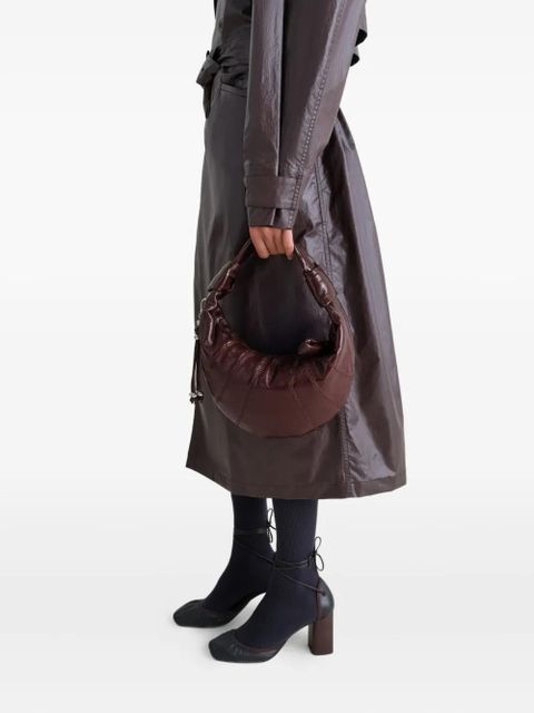 LEMAIRE Mini Fortune Croissant knotted half-moon shoulder bag - Brown - zdjęcie produktu nr 2