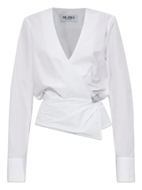 The Attico wrap-design blouse - White - zdjęcie produktu nr 1
